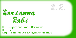 marianna rabi business card